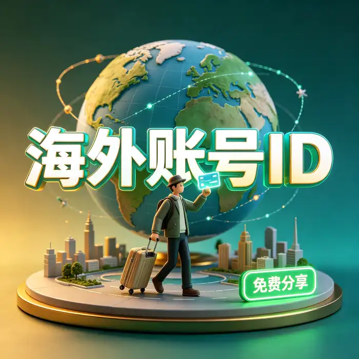 展示应用发现与海外 App Store 地区选择主题的编辑风格静物图片